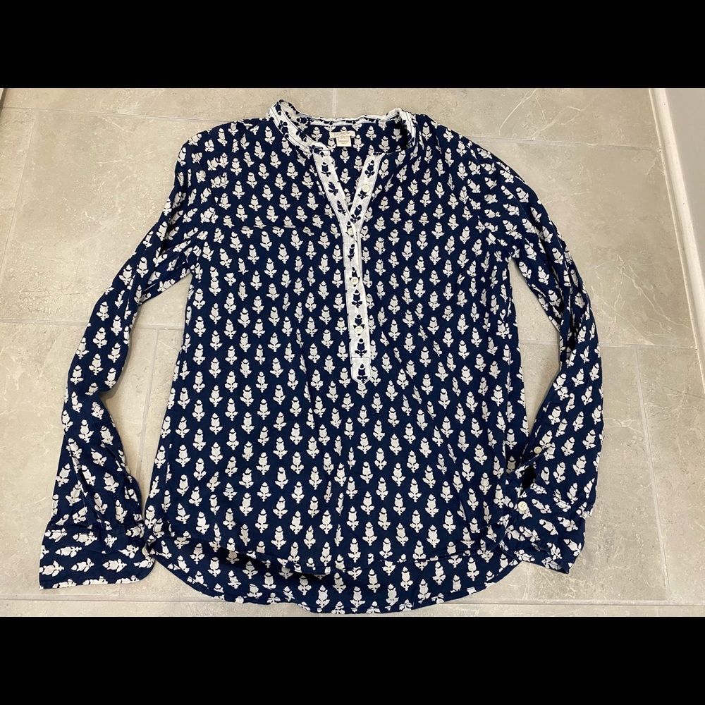 JCrew floral lightweight pop over